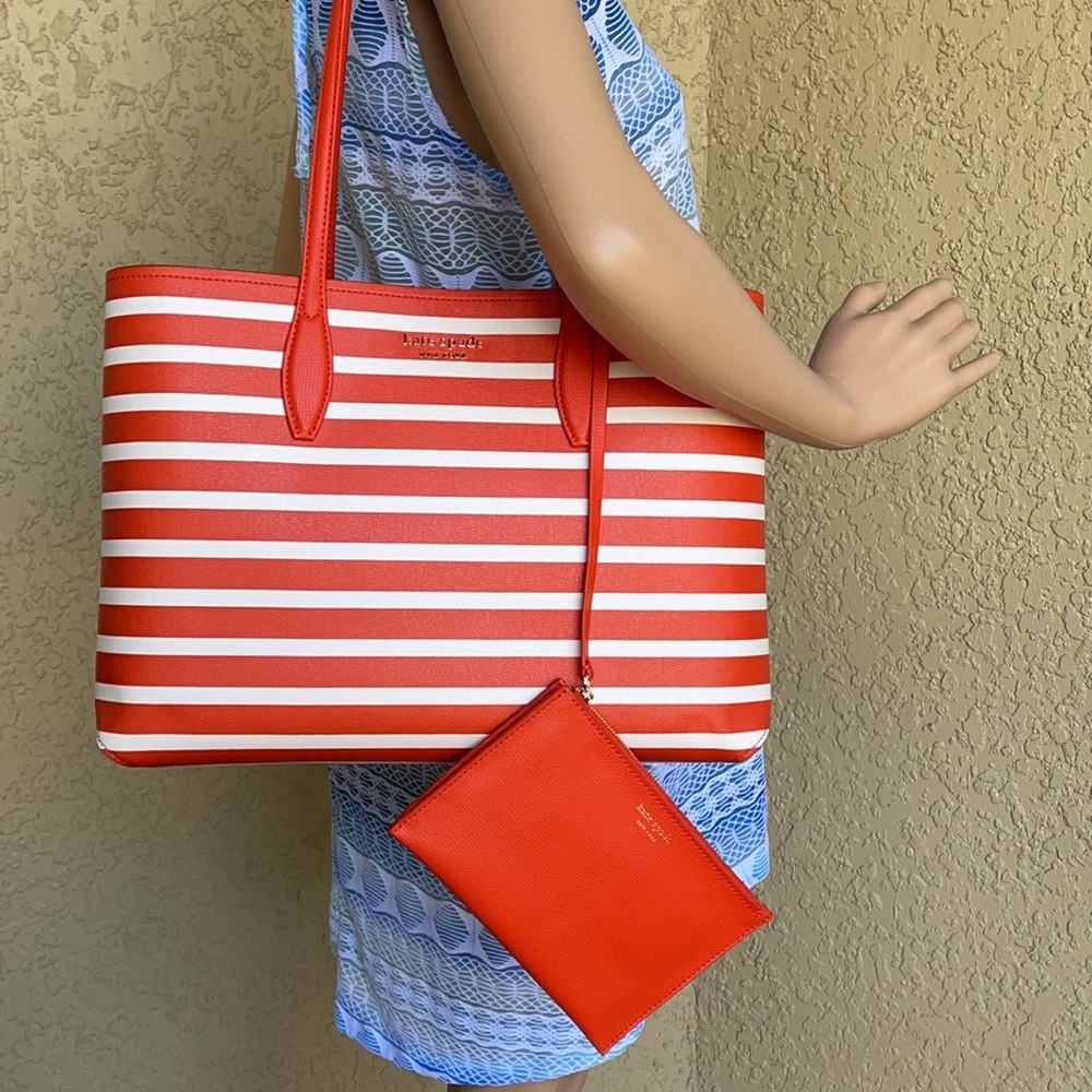 Kate Spade All Day Sailing Stripe Large Tote - Picture 10 of 16